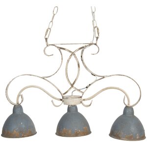 Lampă suspendată 60x15x42 cm E27-max 3x60W gri 5LMP307