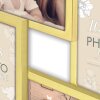 Cadru metalic ZEP Elmar 4 fotografii 10x15 cm auriu pentru agățat și în picioare