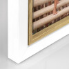 ZEP Cadru foto din lemn Ayas 10x15 cm Alb Brown Sticlă normală pentru picioare și agățat