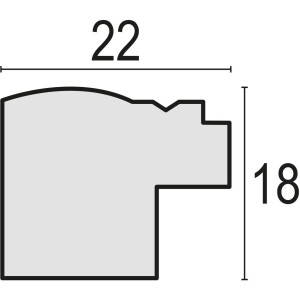 Rama foto Mason 20x30 cm maro