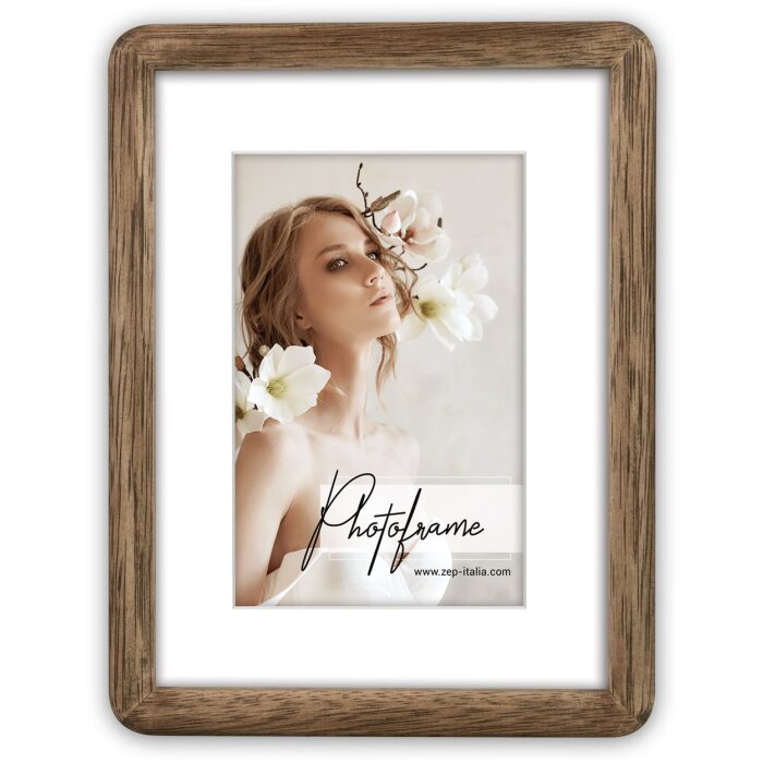 ZEP cadru din lemn Gressan 18x24 cm cu passe-partout pentru 13x18 cm