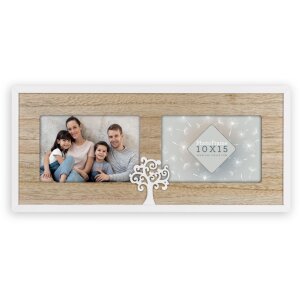 ZEP cadru dublu din lemn Vita 2 fotografii 10x15 cm