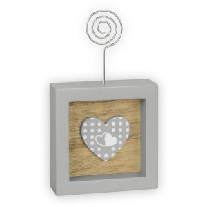 ZEP Foto-Clip Cecilia grau 7x12 cm Holzständer...