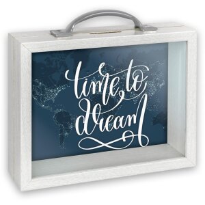 ZEP cutie din lemn Smith 6.5x21x17 cm alb Cutie de bani