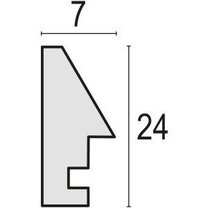 ZEP Dora cadru 15x20 cm gri aspect lemn benzi înguste stand up sticlă