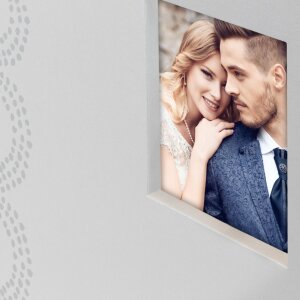 ZEP Album de nuntă Anais White 32x32 cm 100 pagini perforare fereastră