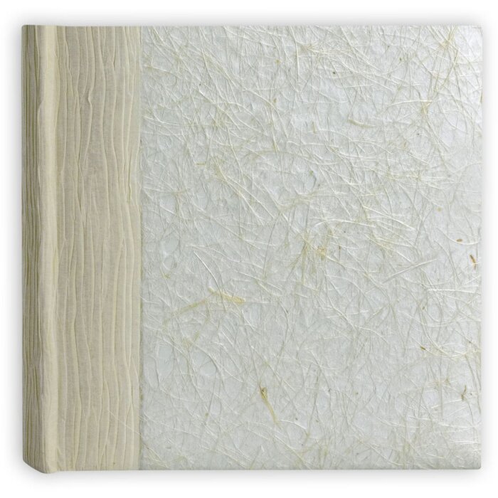 ZEP Album foto Seul 24x32 cm crem 60 pagini albe copertă din hârtie de orez glassine