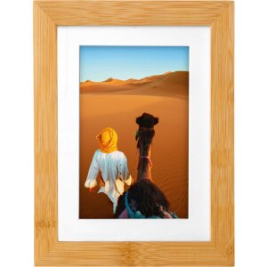 Goldbuch Holzrahmen Bamboo Bambus Rahmen 13x18 cm bis 30x40 cm Passepartout