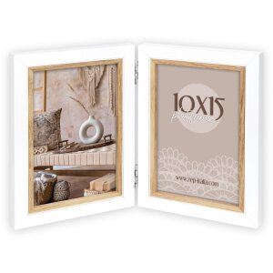 ZEP Holz-Fotorahmen Ayas Weiß Braun Normalglas...