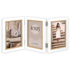 ZEP Cadru foto din lemn Ayas Alb Brown Sticlă normală 10x15 până la 30x45 cm