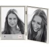 Walther cadru dublu Chloe 2 fotografii 9x13 cm argint lucios format portret