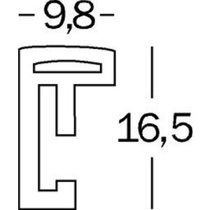 Walther cadru din plastic New Lifestyle 42x60 cm negru sticlă acrilică DIN A2