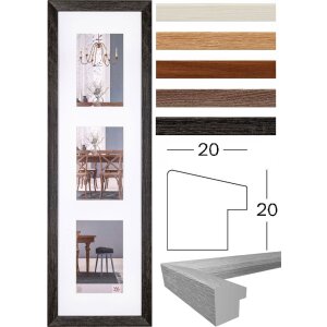 Walther Fiorito cadru galerie 3 fotografii 10x15 cm 13x18 cm MDF cu passe-partout