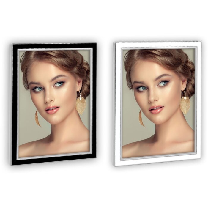 Cadru lucios Delfi negru și alb