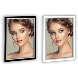 Cadru lucios Delfi negru și alb