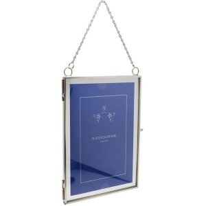 Vintage cadru metalic 2 fotografii 10x15 cm la 15x20 cm