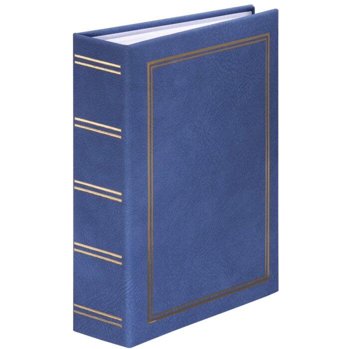 Hama slip-in album Londra 200 fotografii 9x13 cm albastru capac vinil format peisaj