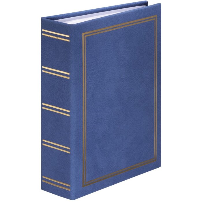 Hama slip-in album Londra 100 fotografii 13x18 cm albastru capac vinil embossing