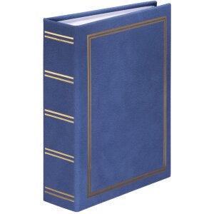 Hama slip-in album Londra 100 fotografii 13x18 cm albastru capac vinil embossing