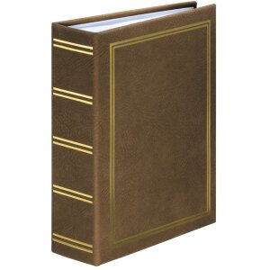 Hama slip-in album Londra 100 fotografii 13x18 cm maro capac vinil format portret