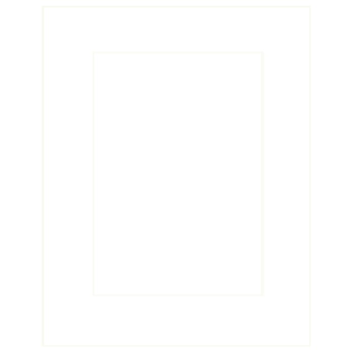 Passepartout 18x24 cm - 11x17 cm Bianco Flash