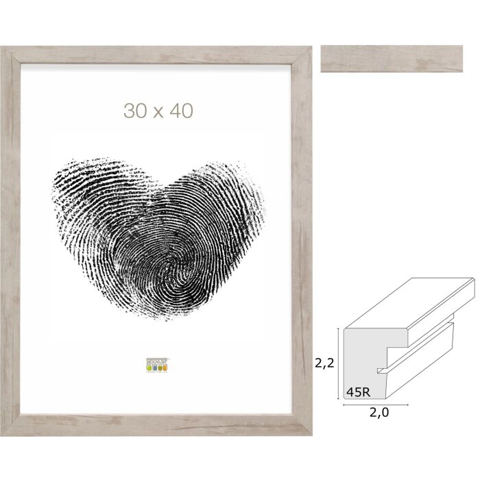 Deknudt Holzrahmen S45RH1AR natur 10x15 bis 50x60 cm