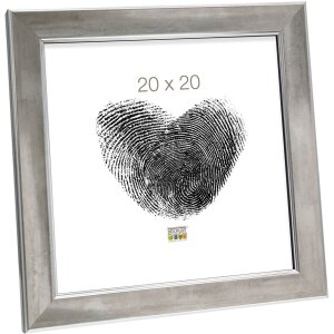 Rama foto din lemn S45YD argint-bronz cu sticlă antireflex