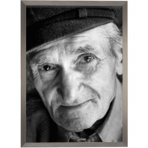 Cadru foto pe pânză S46V argintiu și negru