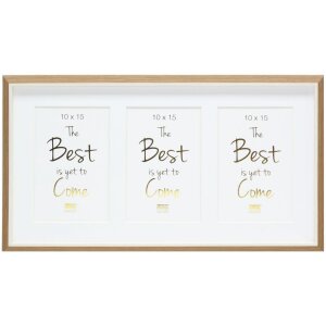 Galerierahmen S46WG natur mit Passepartout für 2-5 Fotos 10x15 cm 13x18 cm