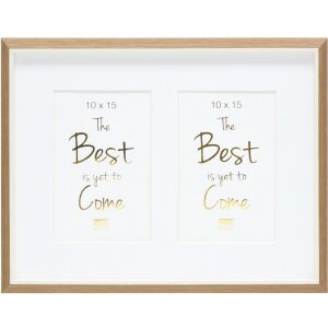 Galerierahmen S46WG natur mit Passepartout für 2-5 Fotos 10x15 cm 13x18 cm