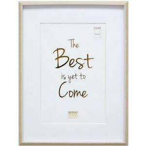 Deknudt cadru din plastic S46WG alb natura 10x15 cm la 30x40 cm passe-partout