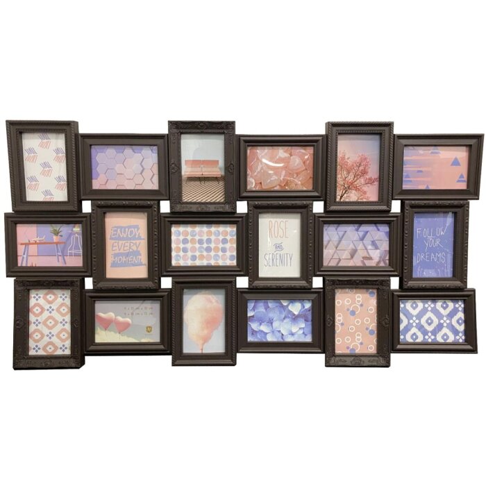 Galerie foto trendy 18 fotografii 10x15 cm maro
