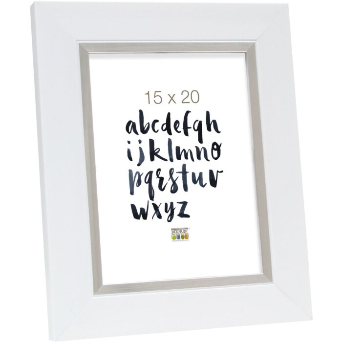 Cadru din plastic S41N alb 13x18 cm sticlă premium