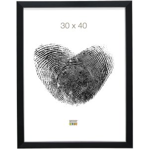 Deknudt Kunststoffrahmen S41VH2 schwarz 30x30 cm Antireflexglas