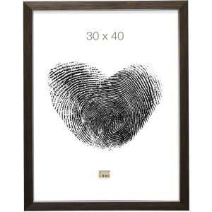 Cadru din plastic S41VK maro 20x25 cm sticlă premium