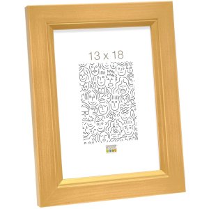Deknudt Holzrahmen S42L gold 15x20 cm Premiumglas