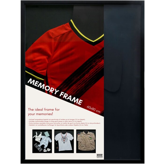 Jersey imagine cadru 60x80 cm negru T-shirt cadru