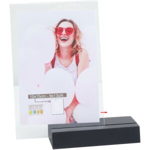 Suport foto din lemn S58RV negru 13x18 cm