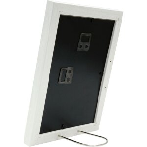 Deknudt cadru din lemn S66KF1 alb 30x30 cm cu passe-partout