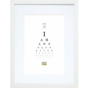 Deknudt cadru din lemn S66KF1 alb 30x30 cm cu passe-partout