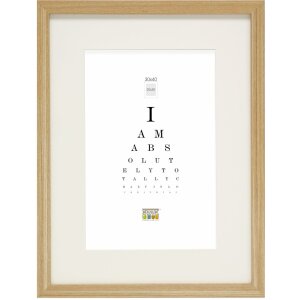 Cadru din lemn S66KH1 natural 30x30 cm cu passe-partout