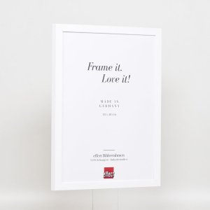 Cadru din lemn Top Cube 10x10 cm alb sticlă de muzeu