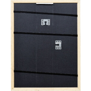 Efect cadru din lemn profil 38 alb 10x10 cm sticlă muzeu