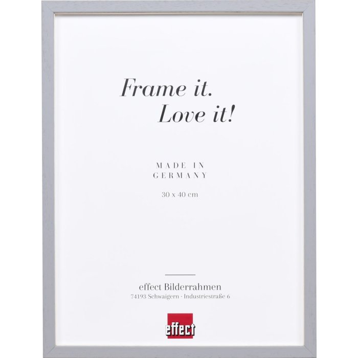 Effect Holzrahmen Profil 35 hellgrau 10x10 cm Normalglas Abstandshalter