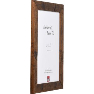 Effect Holzrahmen 2400 braun 10x10 cm Antireflexglas