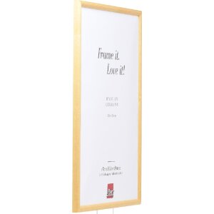 Efect cadru din lemn masiv profil 20 natural 10x15 cm sticlă anti-reflexivă