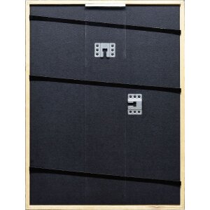 Efect cadru din lemn masiv profil 20 maro închis 10x15 cm sticlă muzeu