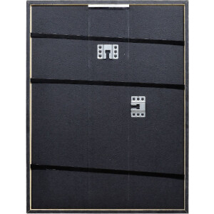 Effect Massiv-Holzrahmen Profil 29 silber 13x13 cm Klarglas