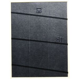 Efect cadru din lemn masiv profil 20 argint 13x13 cm sticlă muzeu