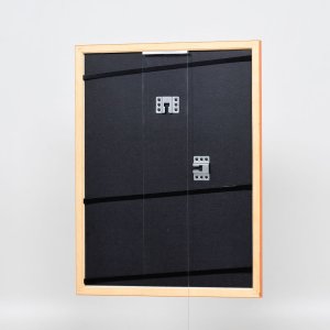 Efect cadru din lemn profil 89 somon 13x13 cm sticlă acrilică